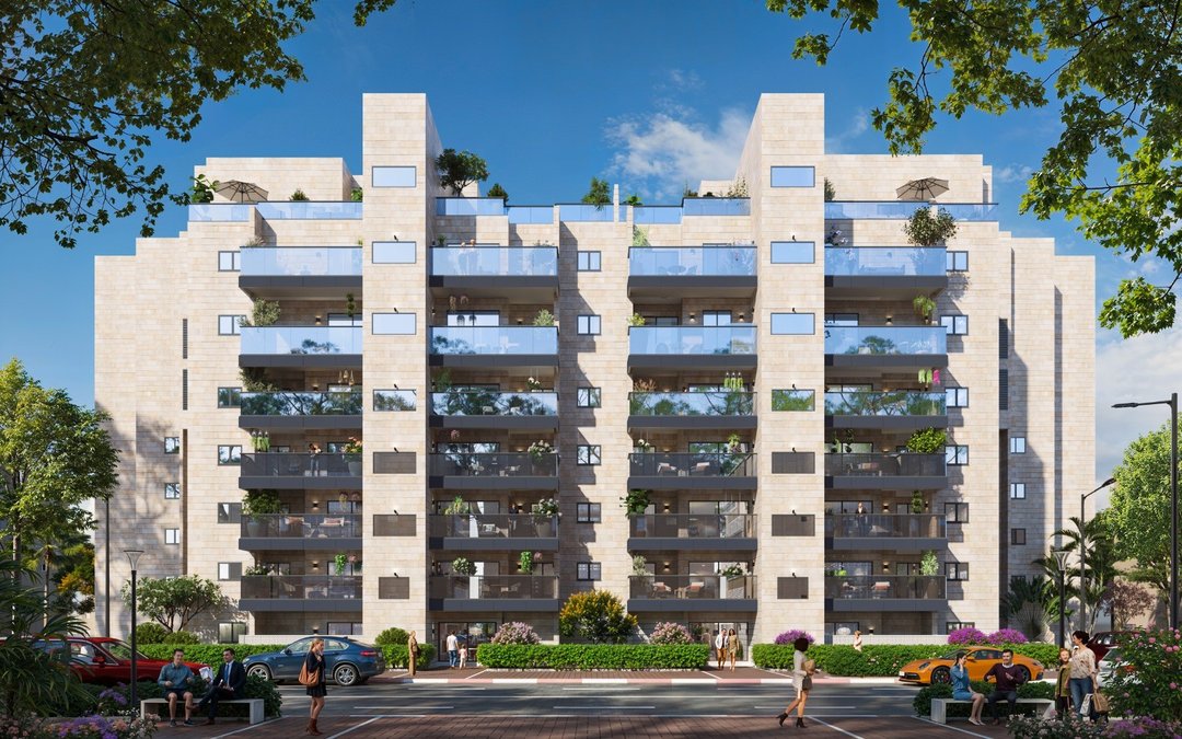 הדמיית מתחם הצעירים קרן היסוד — מבט יום